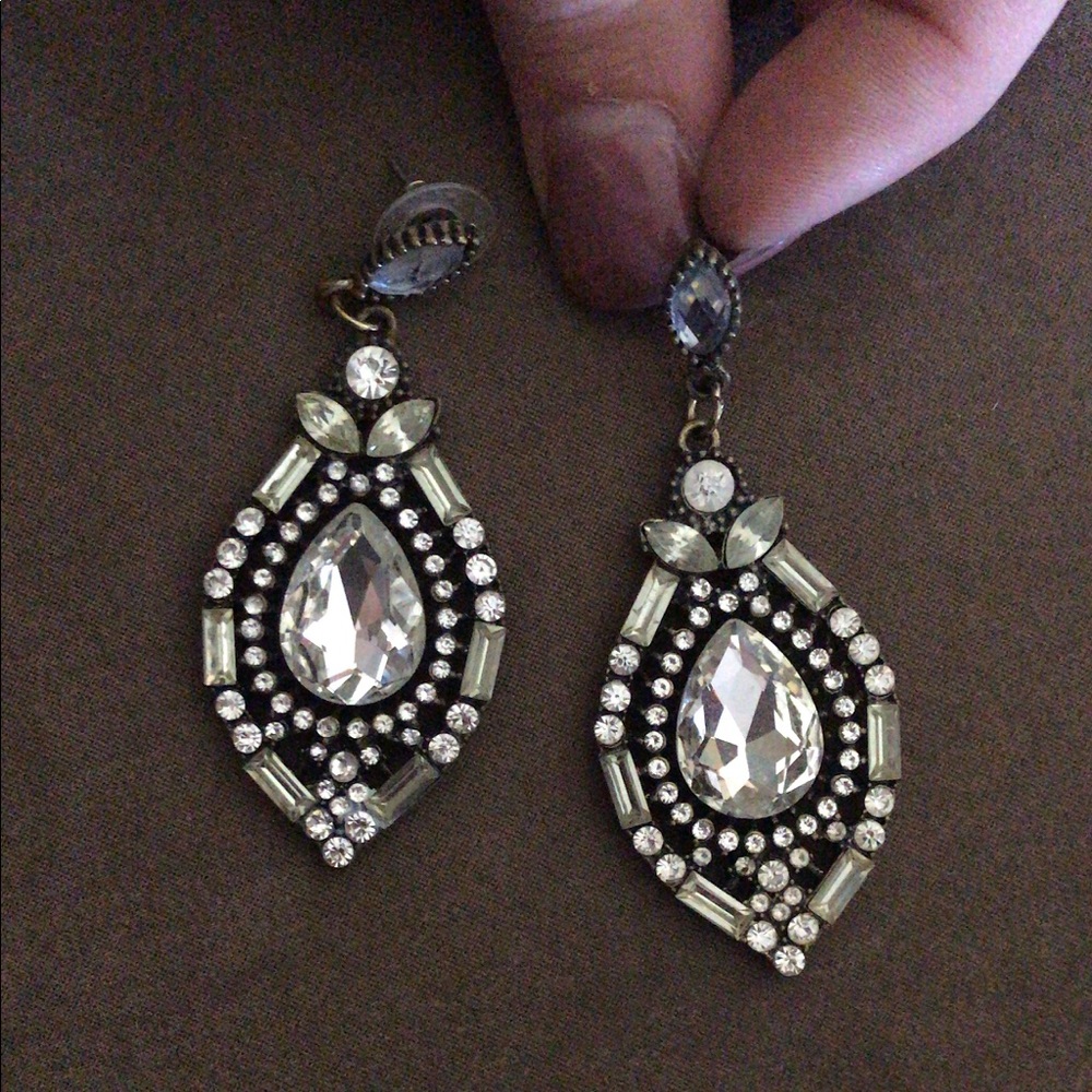 Diamond Statement Earrings.